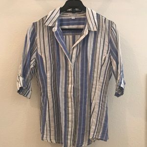 James Perse stripe button down